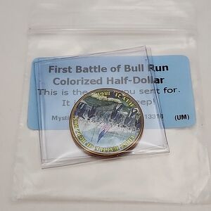 First Battle of Bull Run Colorized Half Dollar